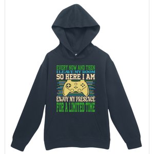 Every Now And Then I Leave My Room Gaming Funny Gamers Urban Pullover Hoodie