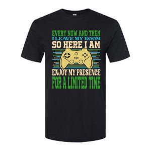 Every Now And Then I Leave My Room Gaming Funny Gamers Softstyle CVC T-Shirt