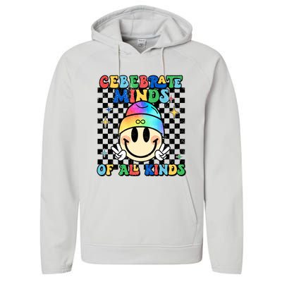 Embrace Neurodiversity Autism Awareness ASD Performance Fleece Hoodie