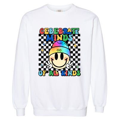 Embrace Neurodiversity Autism Awareness ASD Garment-Dyed Sweatshirt