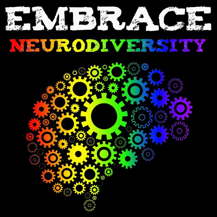 Embrace Neurodiversity Autism ADHD Rainbow Brain Screws Flat Bill Trucker Hat