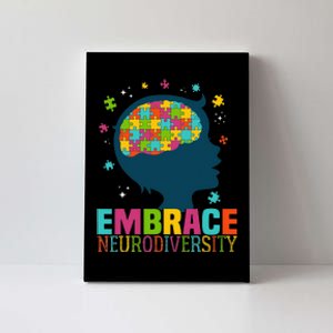 Embrace Neurodiversity Autism Awareness ASD Neurodiversity Canvas