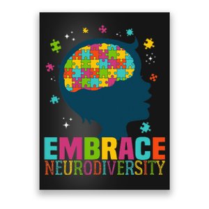 Embrace Neurodiversity Autism Awareness ASD Neurodiversity Poster