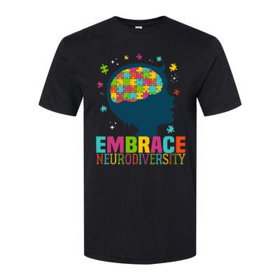 Embrace Neurodiversity Autism Awareness ASD Neurodiversity Softstyle CVC T-Shirt