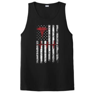 ER Nurse American Flag Design Emergency Nurses Day PosiCharge Competitor Tank