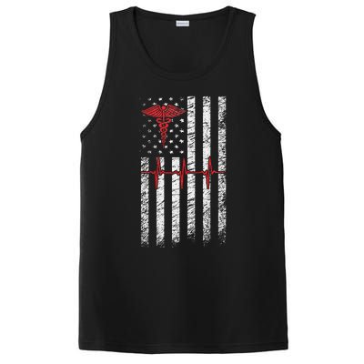 ER Nurse American Flag Design Emergency Nurses Day PosiCharge Competitor Tank