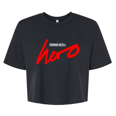 Everybody Needs A Hero Album Bella+Canvas Jersey Crop Tee