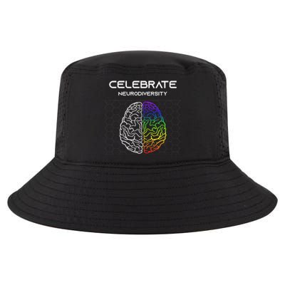 Embrace Neurodiversity Autism Adhd Asd Rainbow Brain Meaningful Gift Cool Comfort Performance Bucket Hat