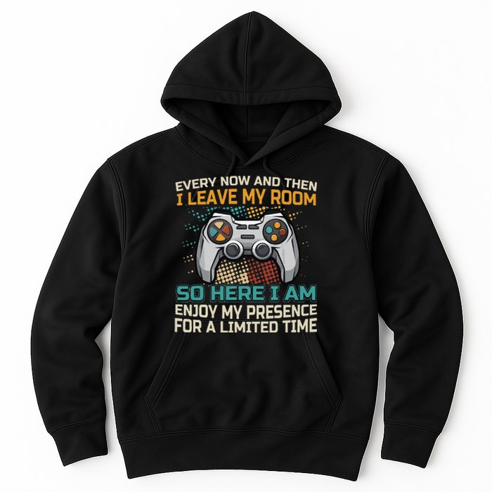 Every Now And Then I Leave My Room Funny Gaming Hoodie