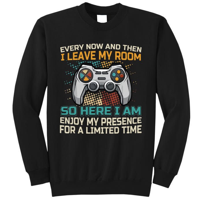 Every Now And Then I Leave My Room Funny Gaming Sweatshirt