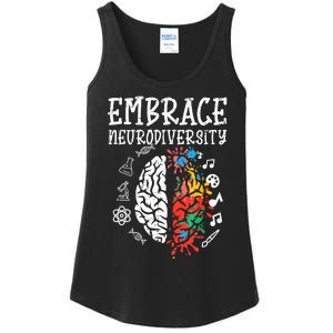 Embrace Neurodiversity Autism Awareness Asd Women Ladies Essential Tank