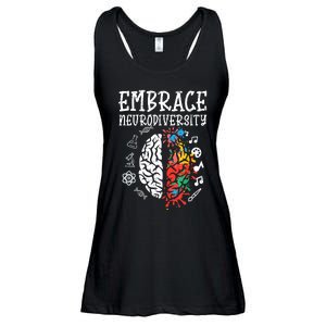 Embrace Neurodiversity Autism Awareness Asd Women Ladies Essential Flowy Tank