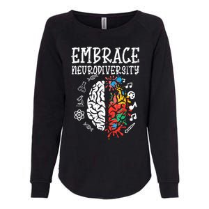 Embrace Neurodiversity Autism Awareness Asd Women Womens California Wash Sweatshirt