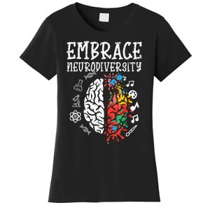 Embrace Neurodiversity Autism Awareness Asd Women Women's T-Shirt