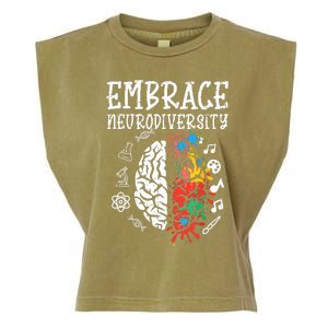 Embrace Neurodiversity Autism Awareness Asd Women Garment-Dyed Women's Muscle Tee