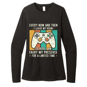 every now and then i leave my room funny gaming Womens CVC Long Sleeve Shirt