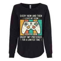 every now and then i leave my room funny gaming Womens California Wash Sweatshirt