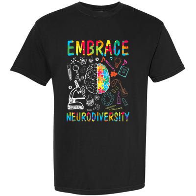 Embrace Neurodiversity Autism Awareness ASD  Wo kid Garment-Dyed Heavyweight T-Shirt