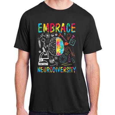 Embrace Neurodiversity Autism Awareness ASD  Wo kid Adult ChromaSoft Performance T-Shirt