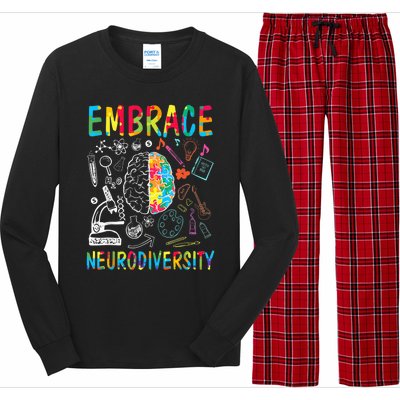 Embrace Neurodiversity Autism Awareness ASD  Wo kid Long Sleeve Pajama Set