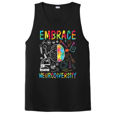 Embrace Neurodiversity Autism Awareness ASD  Wo kid PosiCharge Competitor Tank