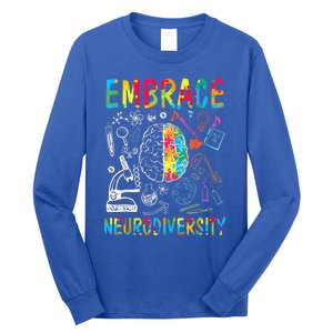 Embrace Neurodiversity Autism Awareness ASD  Wo kid Long Sleeve Shirt