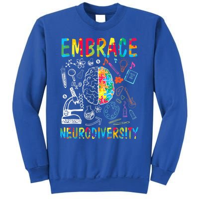 Embrace Neurodiversity Autism Awareness ASD  Wo kid Sweatshirt