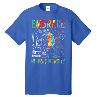 Embrace Neurodiversity Autism Awareness ASD  Wo kid Tall T-Shirt