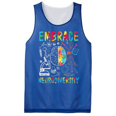 Embrace Neurodiversity Autism Awareness ASD  Wo kid Mesh Reversible Basketball Jersey Tank