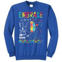 Embrace Neurodiversity Autism Awareness ASD  Wo kid Tall Sweatshirt