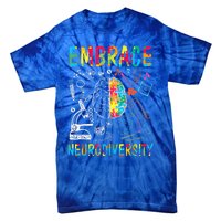 Embrace Neurodiversity Autism Awareness ASD  Wo kid Tie-Dye T-Shirt