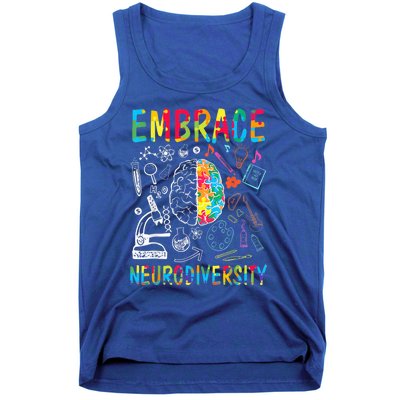 Embrace Neurodiversity Autism Awareness ASD  Wo kid Tank Top