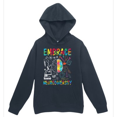 Embrace Neurodiversity Autism Awareness ASD  Wo kid Urban Pullover Hoodie