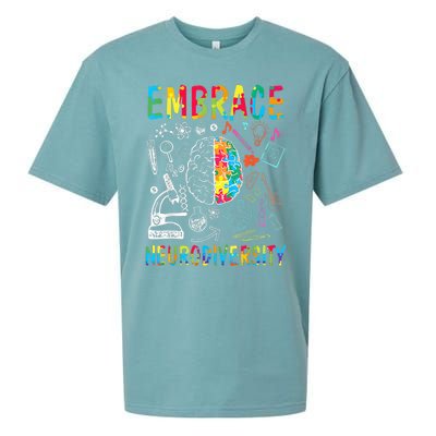 Embrace Neurodiversity Autism Awareness ASD  Wo kid Sueded Cloud Jersey T-Shirt