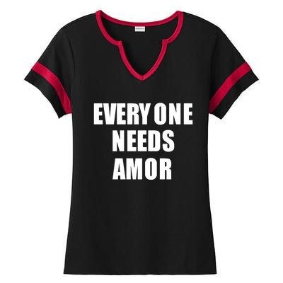 Everyone Needs Amor Ladies Halftime Notch Neck Tee