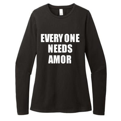 Everyone Needs Amor Womens CVC Long Sleeve Shirt