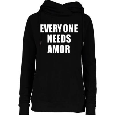 Everyone Needs Amor Womens Funnel Neck Pullover Hood