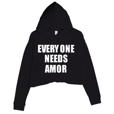 Everyone Needs Amor Crop Fleece Hoodie