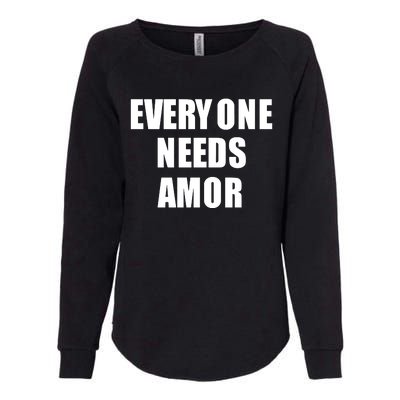 Everyone Needs Amor Womens California Wash Sweatshirt