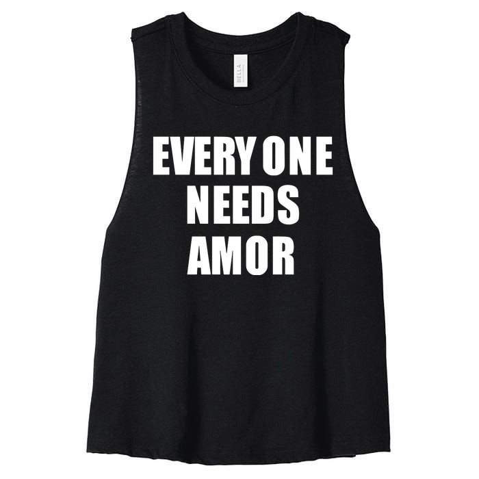 Everyone Needs Amor Women's Racerback Cropped Tank