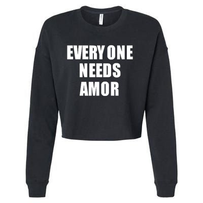 Everyone Needs Amor Cropped Pullover Crew