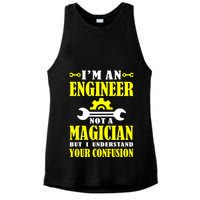 Engineer Not A Magician But I Understand Your Confusion Ladies PosiCharge Tri-Blend Wicking Tank