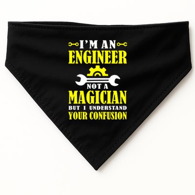 Engineer Not A Magician But I Understand Your Confusion USA-Made Doggie Bandana