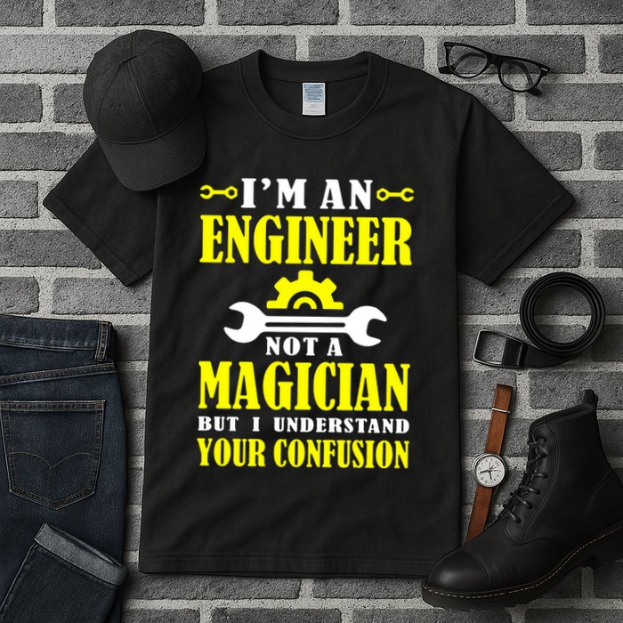 Engineer Not A Magician But I Understand Your Confusion Tall T-Shirt