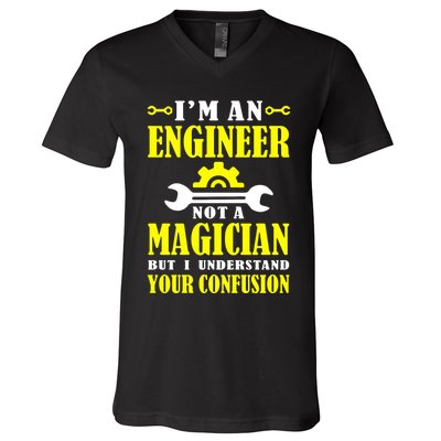 Engineer Not A Magician But I Understand Your Confusion V-Neck T-Shirt