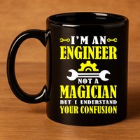 Engineer Not A Magician But I Understand Your Confusion 11oz C Handle Ceramic Mug