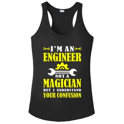 Engineer Not A Magician But I Understand Your Confusion Ladies PosiCharge Competitor Racerback Tank