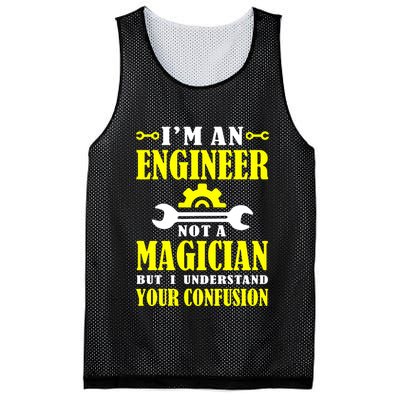 Engineer Not A Magician But I Understand Your Confusion Mesh Reversible Basketball Jersey Tank