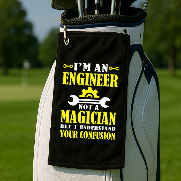 Engineer Not A Magician But I Understand Your Confusion Golf Towel
