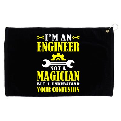 Engineer Not A Magician But I Understand Your Confusion Grommeted Golf Towel